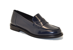 MOCASSINO IN PELLE ABRASIV LUXOR BLU